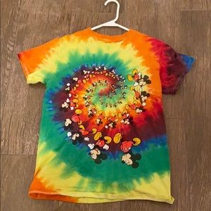 Disney Rainbow Tie-Dye Mickey Mouse T-Shirt